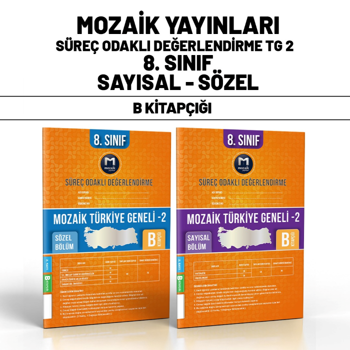 MOZAİK 08.SINIF TÜRKİYE GENELİ SAY/SÖZ 2-B -24-25